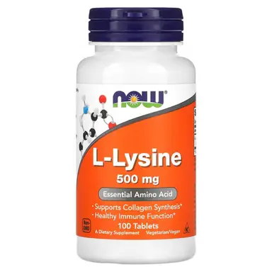 NOW Foods L Lysine Immune Health 500 mg - 100 Tablets