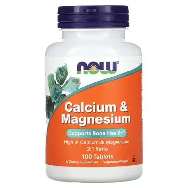 NOW Foods Calcium + Magnesium Bone Muscle - 100 Tablets
