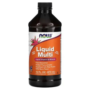 NOW Foods Liquid Multi, Wild Berry (Iron Free) - 473 ml.