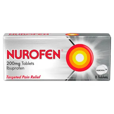 Nurofen Pain Relief Tablets 200 mg - 8 Tablets