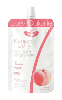Delief Konjak-Gelee Pfirsich (Vegan) 120 g