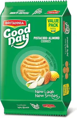  Britannia Good Day Pista Almond 8X81g