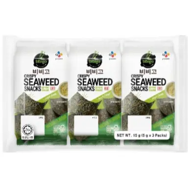 CJ Seasoned Seaweed Snacks (Wasabi) (5g x 3) x 12