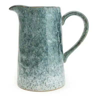 Candlelight Decorative Jug Glazed Blue