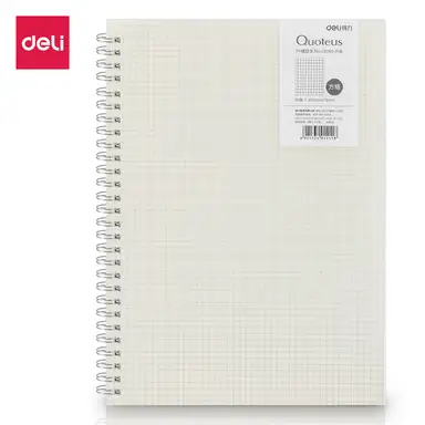 Deli Spiral Notebook with Grid Pages, Perfect for Notes, Charts, and Planning, 1-Pack for Students, Bullet Journaling, and Office Use