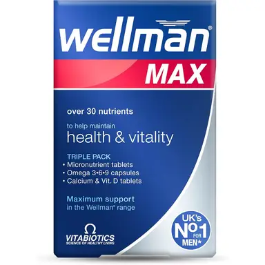 Vitabiotics Wellman Max Daily Wellness Support Tablets - 84 Tablets