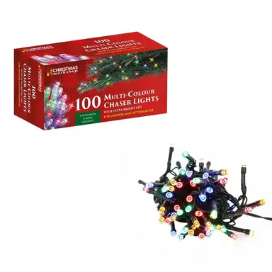 Christmas Workshop 100 LED Multi-Coloured Chaser Lights