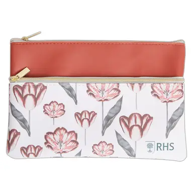 RHS Tulips Florals Dual Compartment Pencil Case