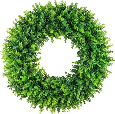 DDHS 24inch Large Boxwood Wreath-1pcs