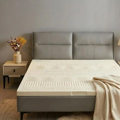 ochama x J.ZAO Latex-Matratze - 93% thailändisches Importlatex - 70D - für zwei Personen - 7,5 cm verstärkt atmungsaktiv - 180x200x7,5 cm