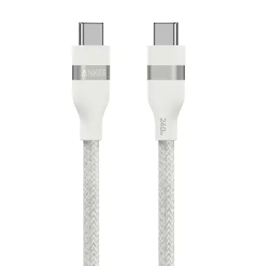 Anker USB-C to USB-C Braided Cable 0.9M, Super Fast 240W, White