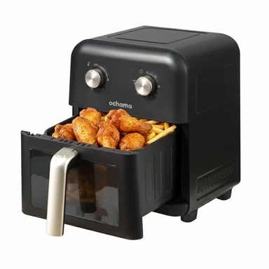 ochama 6L Air Fryer, Culinary Masterpiece, 6L Large Capacity, No Need to Flip, Steam-Fried Juiciness, Metal Interior, Home Fryer Oven Combo
