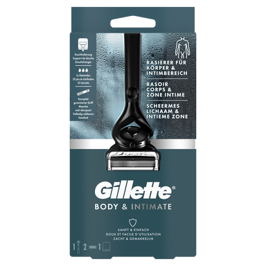 Gilette Intieme scheersysteem voor de intieme zone - 2 navulmesjes & douchehanger