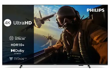 Philips 75PUS7000 4K LED Smart TV - 75 Zoll Display mit Pixel Precise Ultra HD, Titan OS Plattform und Dolby Atmos Sound - Kompatibel mit Alexa und Google Sprachassistent [Energieklasse E]