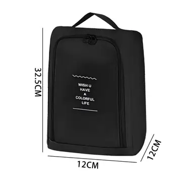 Lot de 10 pochettes de rangement de luxe pour bagages - Noir