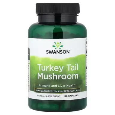 Swanson Turkey Tail Mushroom Immune Capsules - 120 Capsules