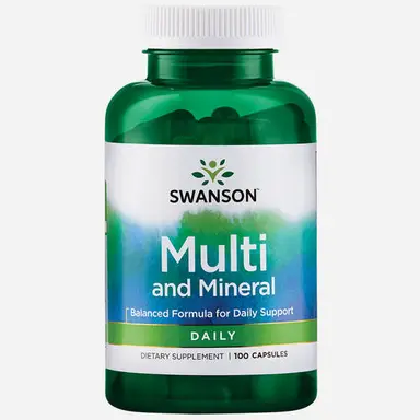 Swanson Multivitamines et minéraux - 100 gélules