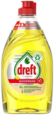 Dreft Platinum Quickwash Citroen Vloeibaar Afwasmiddel 350ml