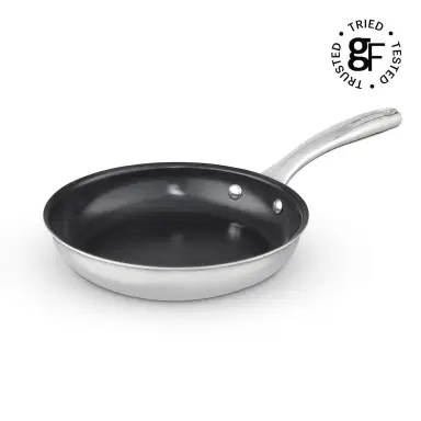 Good Food by Tower Tri-Ply 24cm Frying Pan, Induction Compatible, Stainless Steel