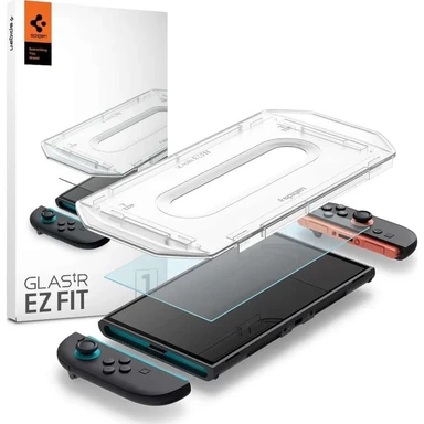 Spigen Glas.Tr „EZ FIT“ Panzerglas 2er-Pack für Nintendo Switch 2 - Transparent