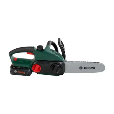 Theo Klein 8399 Bosch Kettensäge | Originalgetreue, kindgerechte Nachbildung | Batteriebetriebene Säge mit Licht- und Soundeffekten | Spielzeug für Kinder ab 3 Jahren