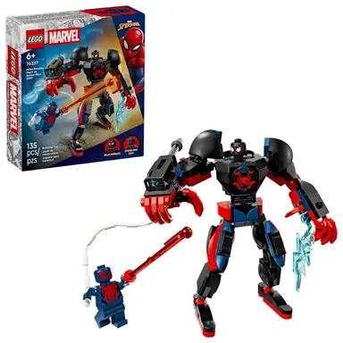 LEGO Marvel Superheroes 76337 Miles Morales Mech vs. Spider-man 2099