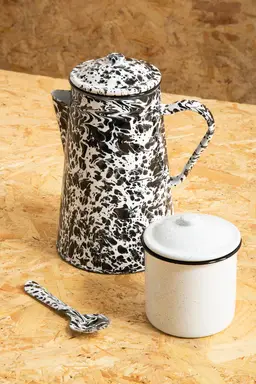 Maison by Premier Elegant Design Black And White Patterned Teapot, Durable Design Tea Pot For Dining Table, Practical Tea Pot