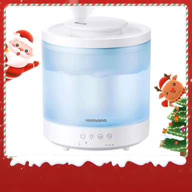 Homvana 1,5L Verdunster - Oben nachfüllbar, erfrischender Nebel, Aroma-Diffuser für ätherische Öle, Duftöle, Aromatherapie, Ultraschall-Vernebler, Raumduft-LED-Diffuser, BPA-frei