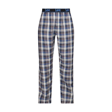 LEE Yukon geweven broek - antraciet/geruit blauw - maat M