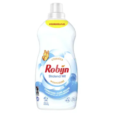 Robijn Klein & Krachtig Classics Stralend Wit Wasmiddel Voordeelfles 1,19 L 34 Wasbeurten