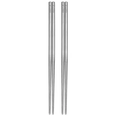 Maxcook Set of 2 Pairs Pure Titanium Anti-Scald Chopsticks MCK9119