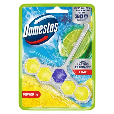 Domestos Power Toilet Rim Block, Lime, Single Pack