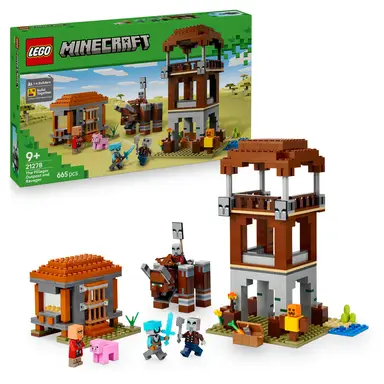 LEGO Minecraft 21278 Ein Verwüster am Plünderer-Außenposten