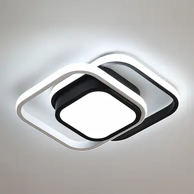 Goeco LED-Deckenleuchte 22W Moderner Einbauleuchter 1760LM 6000K Kaltweiß für Wohnzimmer Schlafzimmer