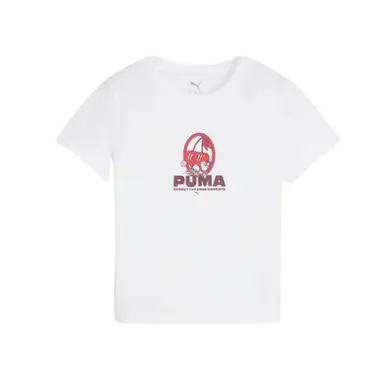 Puma Graphic Cherry The Moment Slim Tee - Puma White