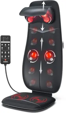 RENPHO S-vormige nek- en rugmassagdekking - Zwart