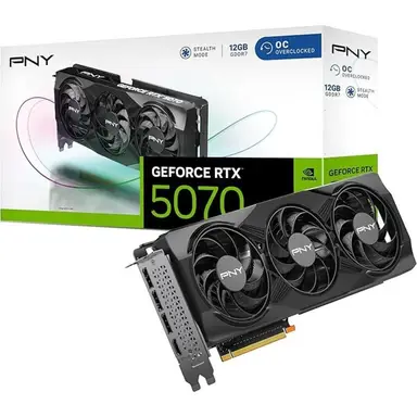 PNY GeForce RTX 5070 12 Go Carte graphique à triple ventilateur
