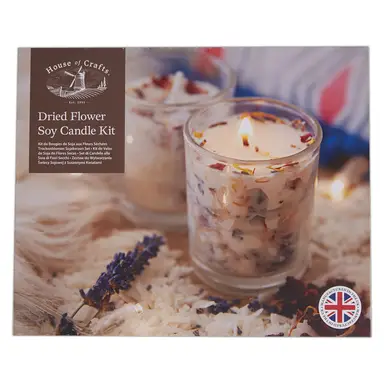 House of Crafts Dried Flower Soy Candle Craft Kit