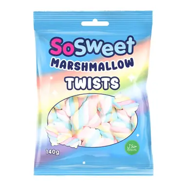 SoSweet Marshmallow Twists Bag 140g