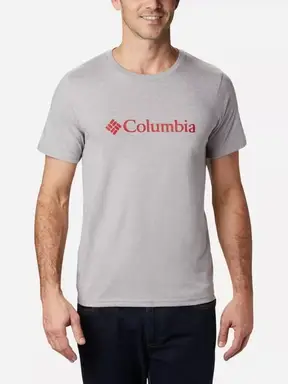 Columbia Men's CSC Basic Logo Short Sleeve - Grey