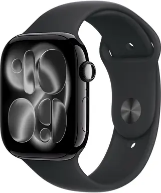 APPLE Watch Series 11 GPS 46mm Jet Black Aluminium Case with Black Sport Band - S/M