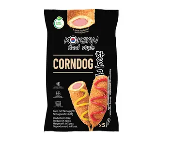 Korean Food Style Corn dog à base de plantes - 80 g x 5