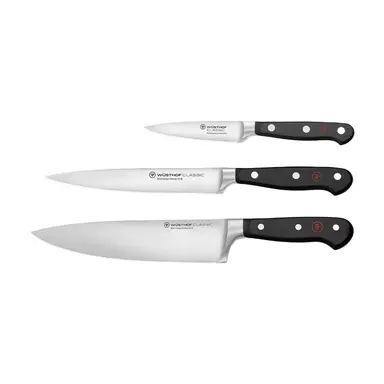 Wüsthof Classic Messenset - 3-delig, roestvrij staal, zilver/zwart