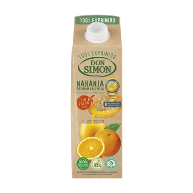 DON SIMON Jus d’orange 100 % sans pulpe Purepak - 1 L