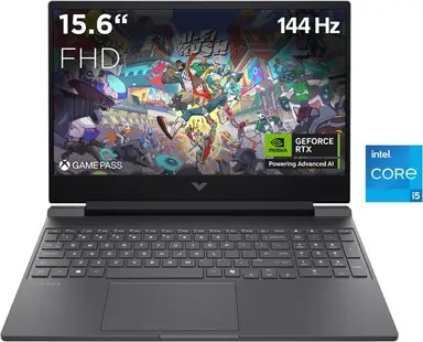 HP Victus 15 Gaming-Notebook 15-fa2053ng (Windows 11, Intel Core i5-13420H bis zu 4,6 GHz, 16 GB DDR5-5600, 512 GB SSD, NVIDIA GeForce RTX 5050 8 GB GDDR7)