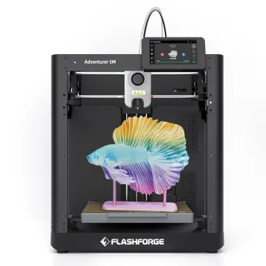 FLASHFORGE Adventurer 5M 3D-Drucker, max. 600 mm/s Hochgeschwindigkeitsdruck, 280°C Direkter Extruder, Druckgröße 220x220x220mm