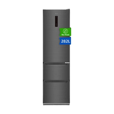 CHiQ Kühlschrank, Multi-Zone, 282 L, 192 cm Höhe, NoFrost, 233 kWh/Jahr, Duales Inverter system, Frostfrei, leise 37dB, Multi-Luftstrom,Intelligentes Touch-Screen-Eingaben, EEK E, für Küche/Haushalt/Wohnung, CID282NEIBE, 2025