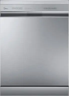 Midea MDWPF1233C(S)-WG-UK 60cm Freestanding Dishwasher - 12 Place Settings - Silver - E Rated