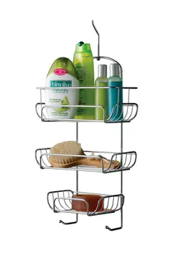 Essentials by Premier Three Tier Chrome Shower Caddy