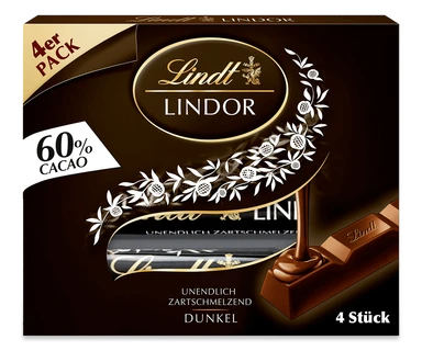 Lindt LINDOR 60% Multipack, 100 g